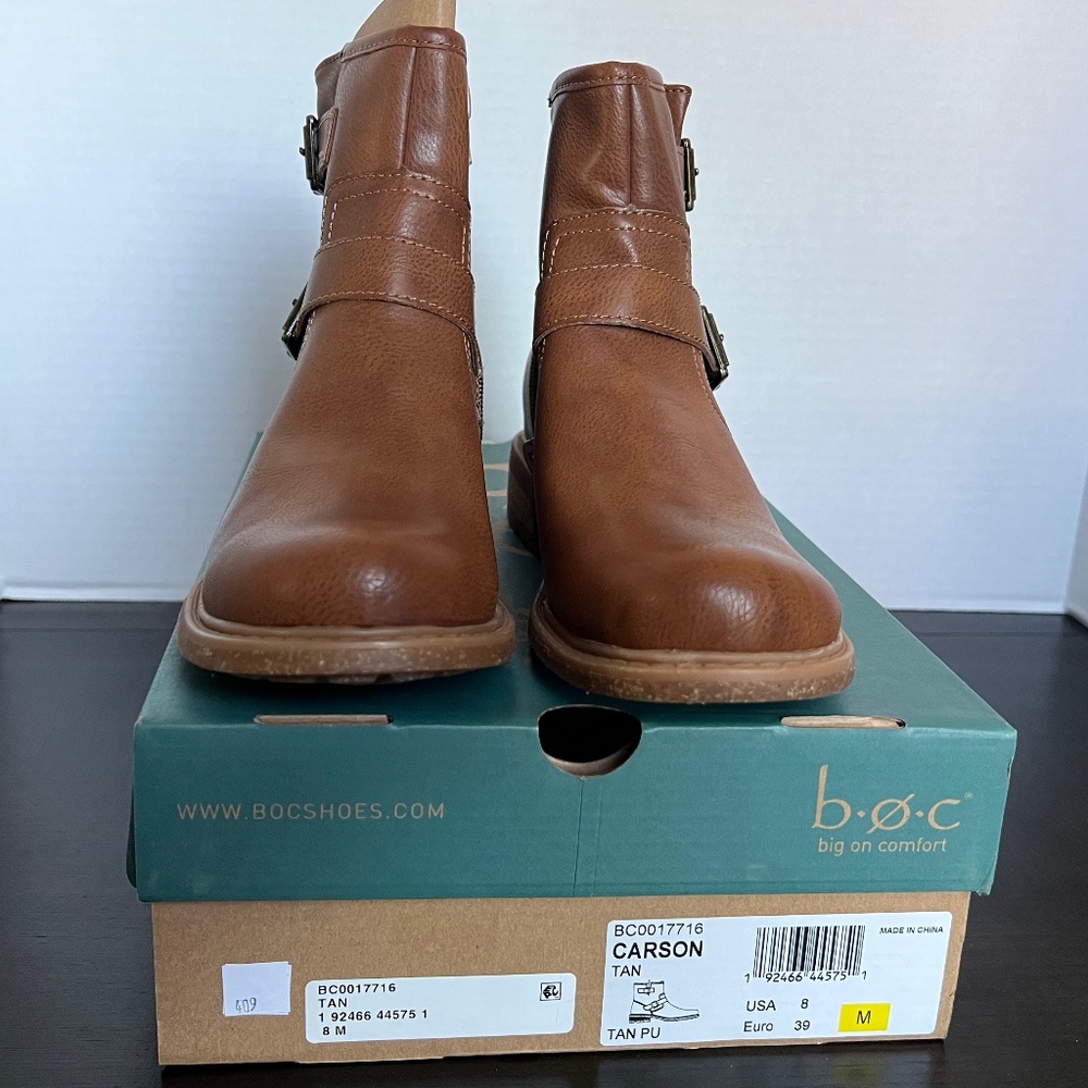 b.o.c. | Brown Mini Lug Ankle Boots | NIB - Picture 2 of 7